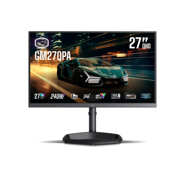 MONITOR LED COOLER MASTER 27"(CMI-GM27QPA-US)2560X1440 IPS QHD RGB,240HZ,1MS,PLANO,1*DP,2*HDMI,NEGRO