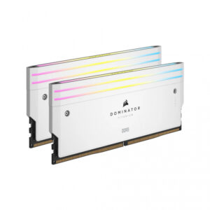 MEMORIA DIMM DDR5 CORSAIR (CMP32GX5M2X7200C34W) 32GB (2X16GB) 7200MHZ DOMINATOR TITANIUM BLANCO CL34