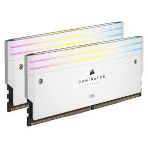 MEMORIA DIMM DDR5 CORSAIR (CMP64GX5M2B6400C32W) 64GB 6400MHZ (2X32GB) DOMINATOR TITANIUM,BLANCO
