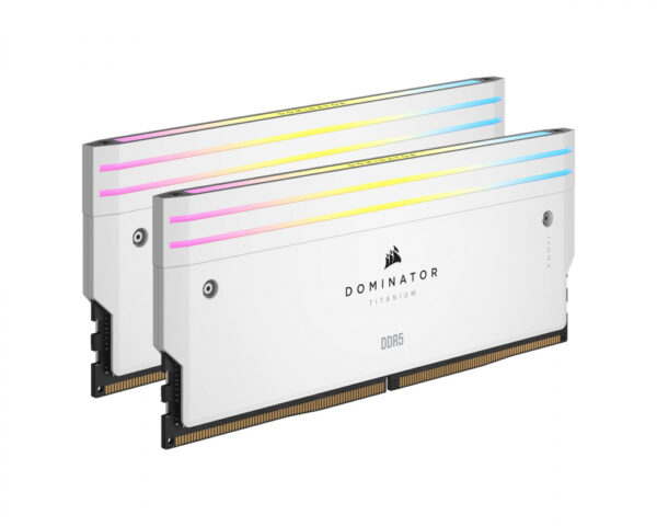MEMORIA DIMM DDR5 CORSAIR (CMP64GX5M2B6400C32W) 64GB 6400MHZ (2X32GB) DOMINATOR TITANIUM,BLANCO