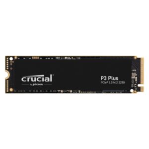 UNIDAD SSD M.2 CRUCIAL 1TB (CT1000P3PSSD8) P3 PLUS, PCIE 4.0, NVME, 3D NAND, 2280