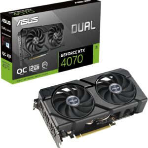 TARJETA DE VIDEO ASUS (DUAL-RTX4070-O12G-EVO) DDR6, 192 BIT,PCI-E 4.0,HDMI 2.1,3*DP1.4A,DUAL FAN