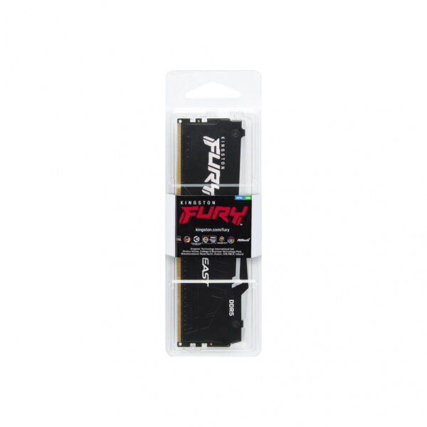 MEMORIA DIMM DDR5 KINGSTON (KF556C40BBA-16) 16GB (1X16GB) 5600MHZ, CL40  FURY BEAST RGB, MXP - Imagen 3
