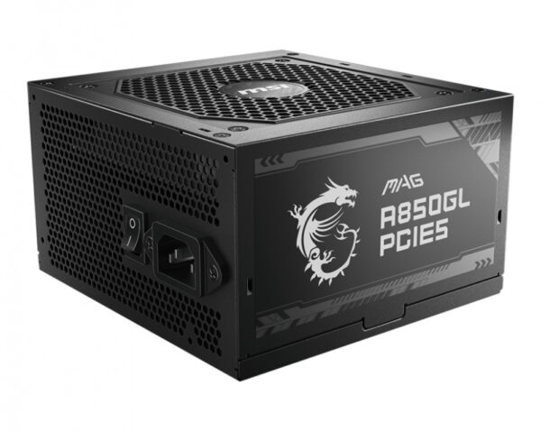 FUENTE DE PODER MSI (MAG A850GL PCIE5) 850W, PCI 5, FULL MODULAR, 80 PLUS GOLD, PFC ACTIVO, ATX 3.0 - Imagen 3