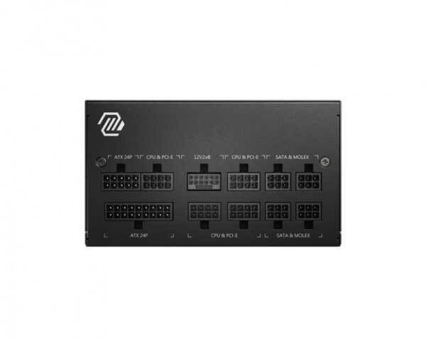 FUENTE DE PODER MSI (MAG A850GL PCIE5) 850W, PCI 5, FULL MODULAR, 80 PLUS GOLD, PFC ACTIVO, ATX 3.0 - Imagen 2