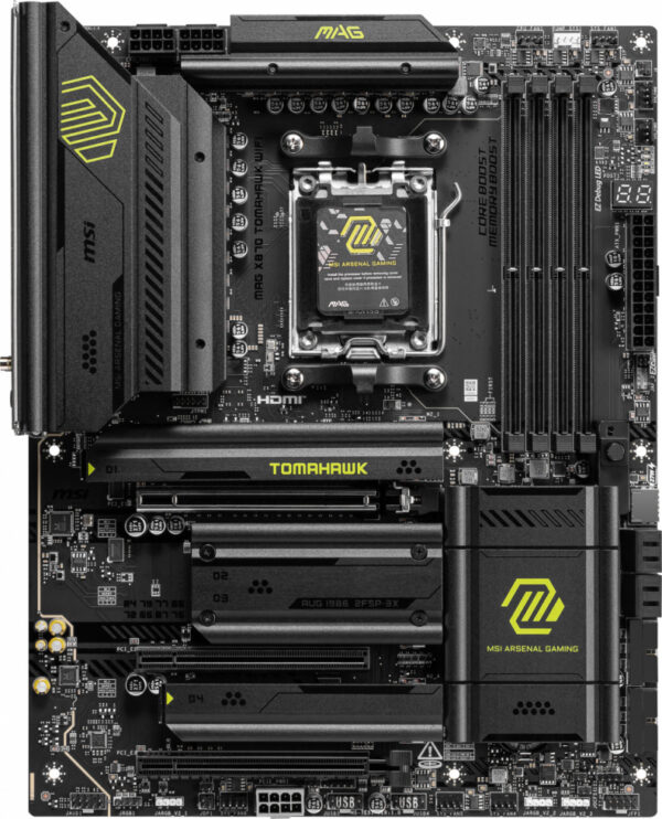 MOTHERBOARD MSI (MAG X870 TOMAHAWK WIFI) SOCKET AM5, 4*DDR5 8400, HDMI, 4*M.2, ATX - Imagen 2