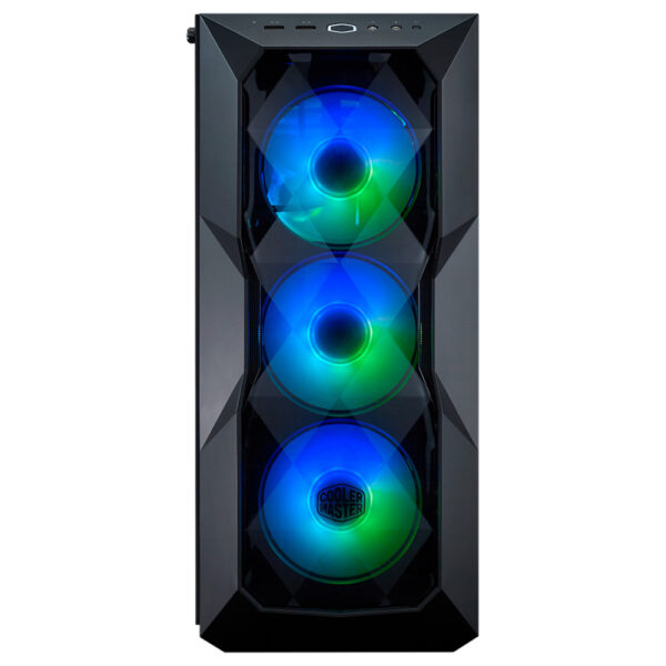 GABINETE COOLER MASTER (MCB-D500D-KGNN-SAU) MASTERBOX TD500 CRYSTAL,NEGRO,ARGB,MEDIA TORRE,S/FUENTE - Imagen 3