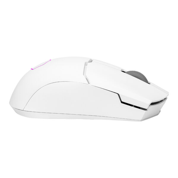 MOUSE GAMER COOLER MASTER (MM-712-WWOH1) MM712 BLANCO,BT 5.1,RGB,2.4GHZ,19KDPI,CABLE ULTRAWEAVE 1.8M - Imagen 5