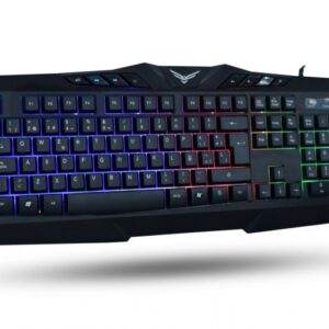 TECLADO NACEB (NA-0912) BEAST,GAMING,MULTIMEDIA,RETROILUMINADO,NEGRO