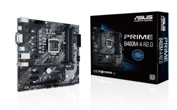 (USADA) Motherboard ASUS Micro ATX PRIME B460M-A R2.0, S-1200, Intel H470, HDMI, 128GB DDR4 - Imagen 4