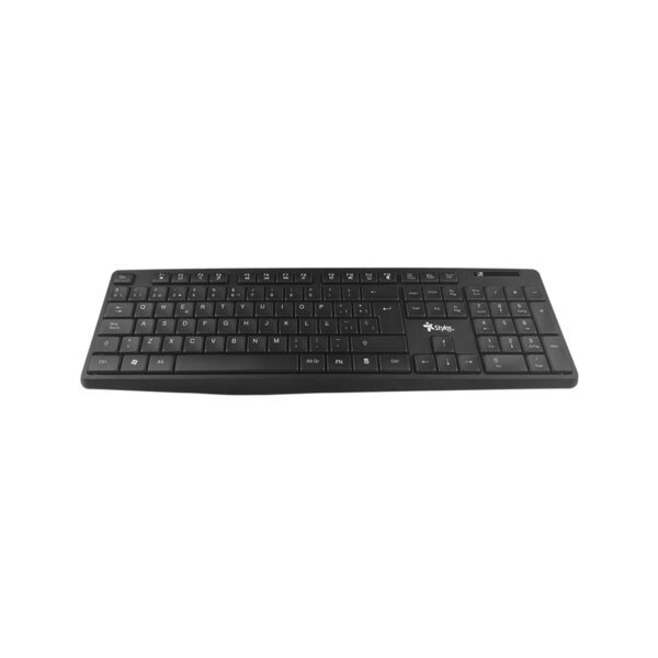 TECLADO INALAMBRICO STYLOS (STPTEC4B) 105 TECLAS, MEMBRANA, USB, CONEXION 2.4GHZ, NEGRO - Imagen 2