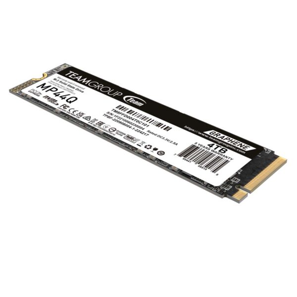 UNIDAD SSD M.2 TEAMGROUP 4TB TM8FFD004T0C101) TEAM MP44Q, PCI GEN3X4, 2280, 7.400 MB/S,6,200MB/S - Imagen 2