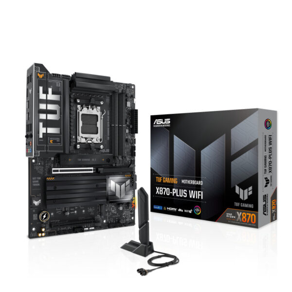 MOTHERBOARD ASUS (TUF GAMING X870-PLUS WIFI)SOCKET AM5,4*DDR5,HDMI,2 USB4,PCI-E 5.0,WIFI7,ATX - Imagen 6