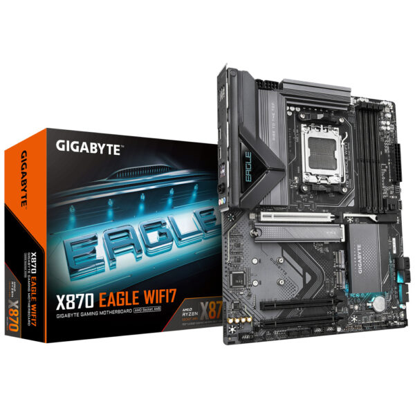 MOTHERBOARD GIGABYTE (X870 EAGLE WIFI7) SOCKET AM5, 4*DDR5 8000MHZ, HDMI, ATX, WIFI7/BT - Imagen 3