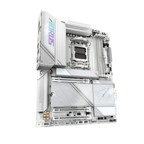 MOTHERBOARD GIGABYTE (X870E AORUS PRO ICE) SOCKET AM5,4*DDR5 8000MHZ, HDMI, ATX, WIFI7/ BT - Imagen 3