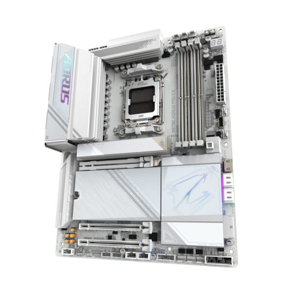 MOTHERBOARD GIGABYTE (X870E AORUS PRO ICE) SOCKET AM5,4*DDR5 8000MHZ, HDMI, ATX, WIFI7/ BT - Imagen 4