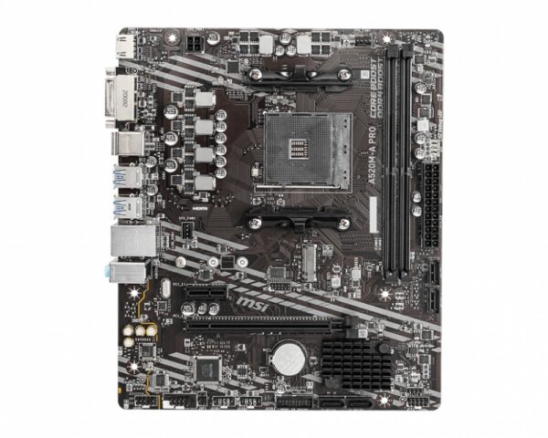MOTHERBOARD MSI (A520M-A PRO) SOCKET AM4, 2*DDR4 4400, HDMI,DVI-D, M-ATX