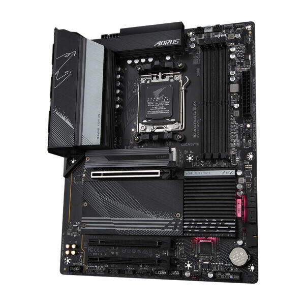 MOTHERBOARD GIGABYTE (B650 AORUS ELITE AX) SOCKET AM5,4*DDR5 8000, HDMI, DP, ATX, WIFI/BT - Imagen 3