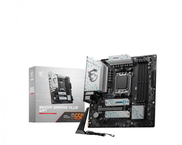 MOTHERBOARD MSI (B650M GAMING PLUS WIFI) SOCKET AM5, 4*DDR5 7200, 1*HDMI, 1*DP, 2*M.2, MICRO ATX
