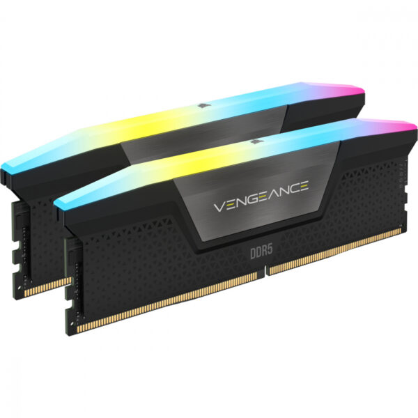 MEMORIA DIMM DDR5 CORSAIR (CMH96GX5M2B5600C40) 96GB 5600MHZ (2X48GB) VENGEANCE RGB,NEGRO CL40-77 - Imagen 2
