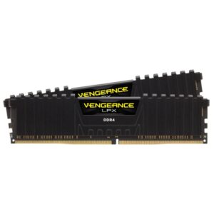 MEMORIA DIMM DDR4 CORSAIR (CMK32GX4M2E3200C16) 32GB 3200MHZ (2X16GB) VENGEANCE LPX NEGRO CL16