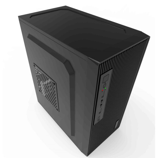 GABINETE EVOTEC (EV-1023) MINI ATX, FUENTE 500W, 3 VENTILADORES, 2*USB 3.0,NEGRO - Imagen 3