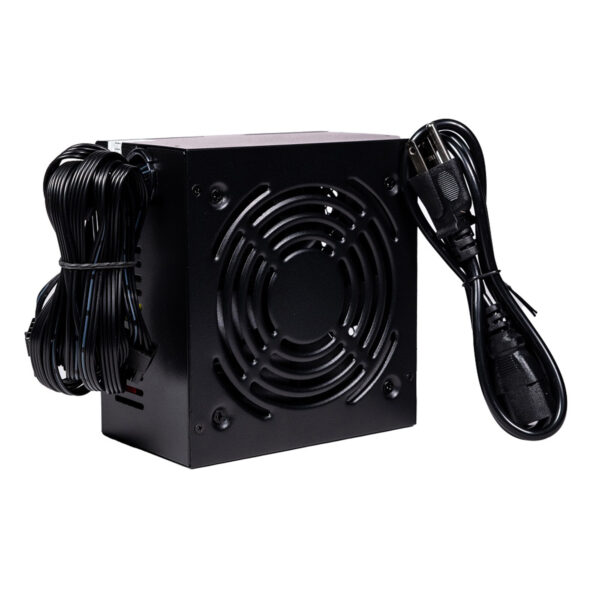 FUENTE DE PODER EVOTEC (EV-600) 600W,24 PINES,2 SATA, FLOPPY, MOLEX, PAQUETE INDIVIDUAL - Imagen 4