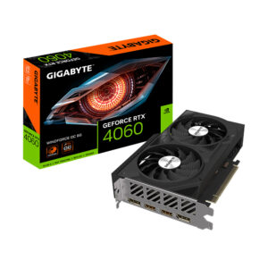 TARJETA DE VIDEO GIGABYTE (GV-N4060WF2OC-8GD) RTX 4060, 8GB GDDR6, PCIE 4.0, 2*HDMI, 2*DP, 2 FAN