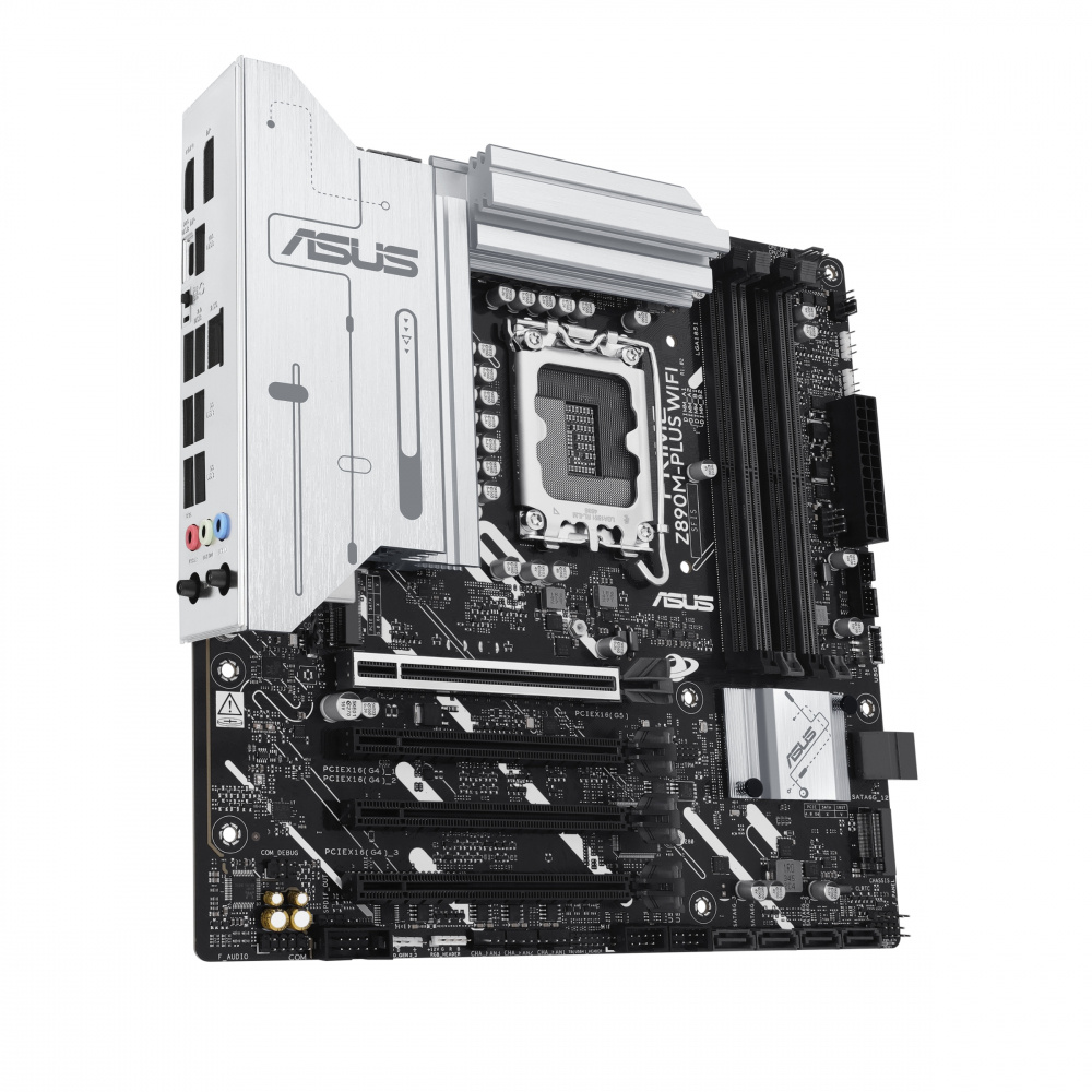 MOTHERBOARD ASUS (PRIME Z890M-PLUS WIFI) SOCKET 1851,4*DDR5,HDMI,USB-C,VGA,PCIE-4.0,WIFI7,MICRO ATX - Imagen 4