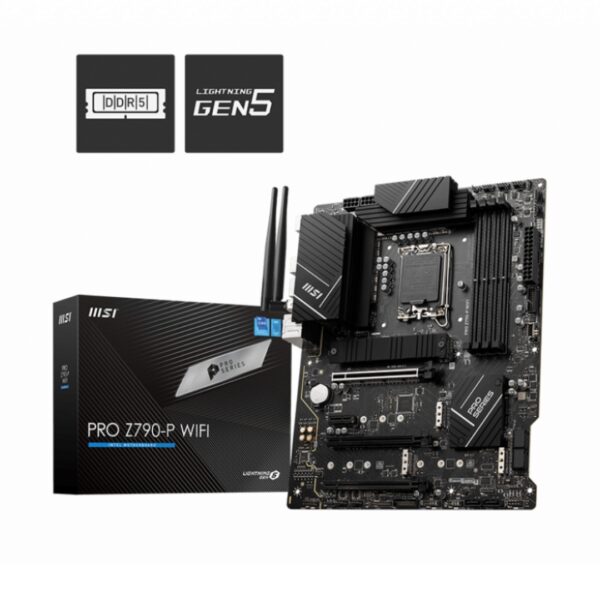MOTHERBOARD MSI (PRO Z790-P WIFI)SOCKET 1700,4*DDR5 5333,HDMI,DP,4*M.2,ATX