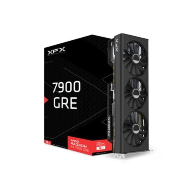 TARJETA DE VIDEO XFX (RX-79GMERCB9) RX 7900 GRE, 16 GB GDDR6, 1705 MHZ, 3*DP, HDMI