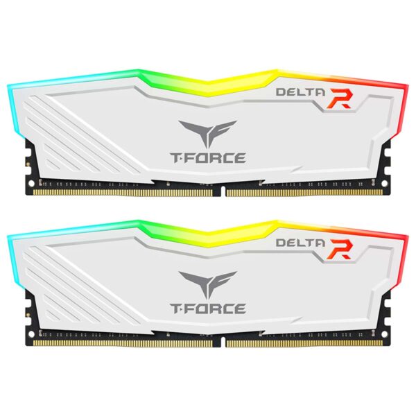 MEMORIA DIMM DDR4 TEAMGROUP (TF4D432G3200HC16FDC01) 32GB (2X16GB) 3200MHZ, DELTA R, CL16, RGB, WHITE - Imagen 2