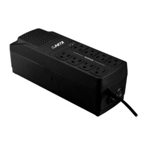 REGULADOR DE VOLTAJE JHETA (822122-01) AVR 1200,1200VA,600W,8 CONTACTOS ,USB