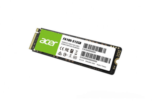 UNIDAD SSD M.2 ACER 512GB (BL.9BWWA.119) FA100, PCIE GEN3X4, 2280, 3300MB/S