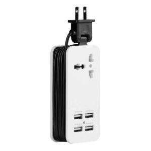 ADAPTADOR CONTACTO NACEB (NA-0705) MULTIPUERTOS,USB*4,SOCKET,1500 W