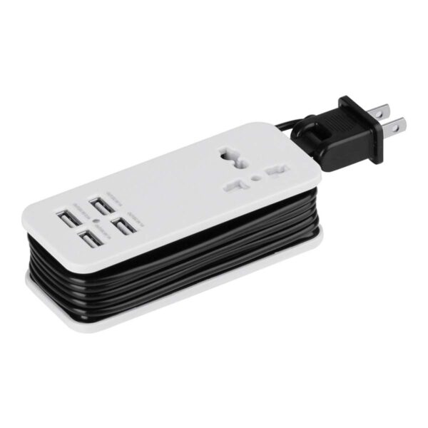 ADAPTADOR CONTACTO NACEB (NA-0705) MULTIPUERTOS,USB*4,SOCKET,1500 W - Imagen 2