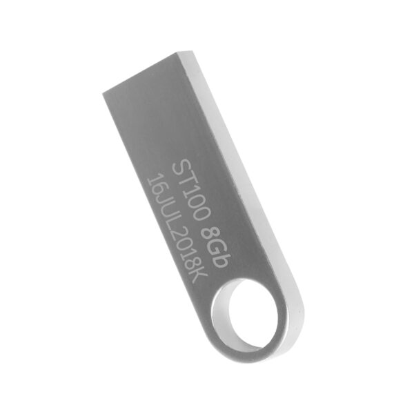MEMORIA USB STYLOS (STMUSB1B) 8GB, ST100, USB 2.0, METAL PLATA - Imagen 2