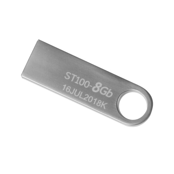 MEMORIA USB STYLOS (STMUSB1B) 8GB, ST100, USB 2.0, METAL PLATA - Imagen 3