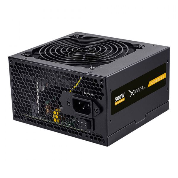FUENTE DE PODER XZEAL (XZPS500B) XZ500, 500W, ATX, 80 PLUS BRONCE, NO MODULAR, NEGRO - Imagen 2