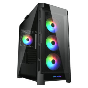 GAB COUGAR DUOFACE PRO NEGRO RGB CRIST TEMP ATX