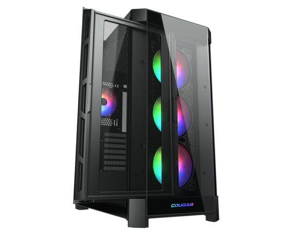 GAB COUGAR DUOFACE PRO NEGRO RGB CRIST TEMP ATX - Imagen 4