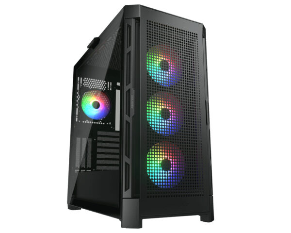 GAB COUGAR DUOFACE PRO NEGRO RGB CRIST TEMP ATX - Imagen 2