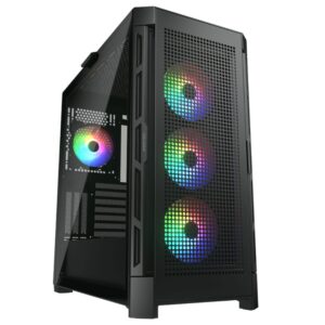 GAB COUGAR AIRFACE PRO NEGRO RGB CRISTAL TEMP EATX