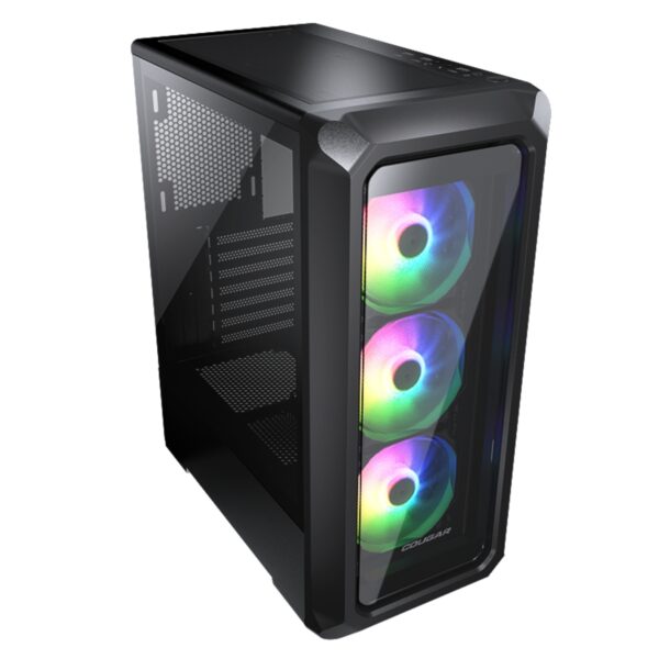 GAB COUGAR ARCHON 2 NEGRO RGB CRIST TEMP ATX - Imagen 2