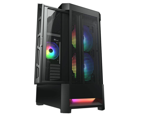 GAB COUGAR AIRFACE NEGRO RGB CRISTAL TEMP EATX - Imagen 2