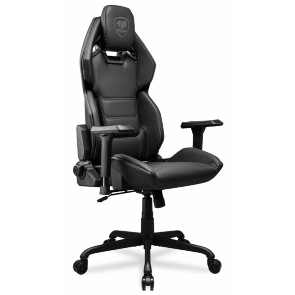 SILLA COUGAR HOTROD BLACK CUERO SINTETICO 136KG - Imagen 2