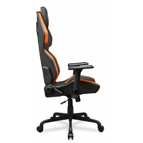 SILLA COUGAR HOTROD BLACK/ORANGE CUERO SINTENTICO 136KG - Imagen 3