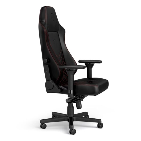 SILLA NOBLECHAIRS HERO BLACK/RED CUERO REAL 150KG - Imagen 3
