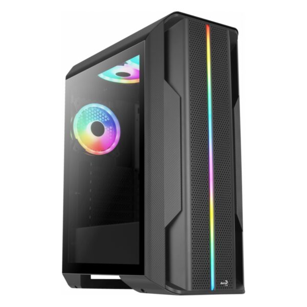 GAB AEROCOOL SPLINTER DUO G V1 NEGRO, ARGB, ATX