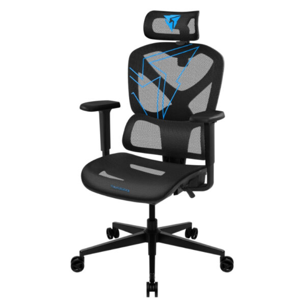 SILLA THUNDER X3 YTC RACER ESPUMA DE ALTA DENSIDAD CON COBERTURA DE PU 150KG BLUE - Imagen 2